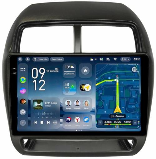 Магнитола для Mitsubishi ASX 2017+ - Teyes CC4-PRO монитор 10.36" 2K QLED на Android 13, Быстрейшая, Snapdragon 778G, ИИ, CarPlay, DSP, 4G SIM-слот