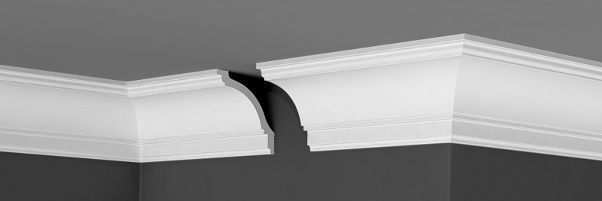 Плинтус потолочный Де-Багет П 08 100/100