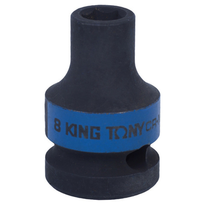 KING TONY (453508M) Головка торцевая ударная шестигранная 1/2", 8 мм
