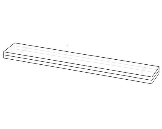 Полка ДЕПО-2 /1100*32*200/ анкор белый