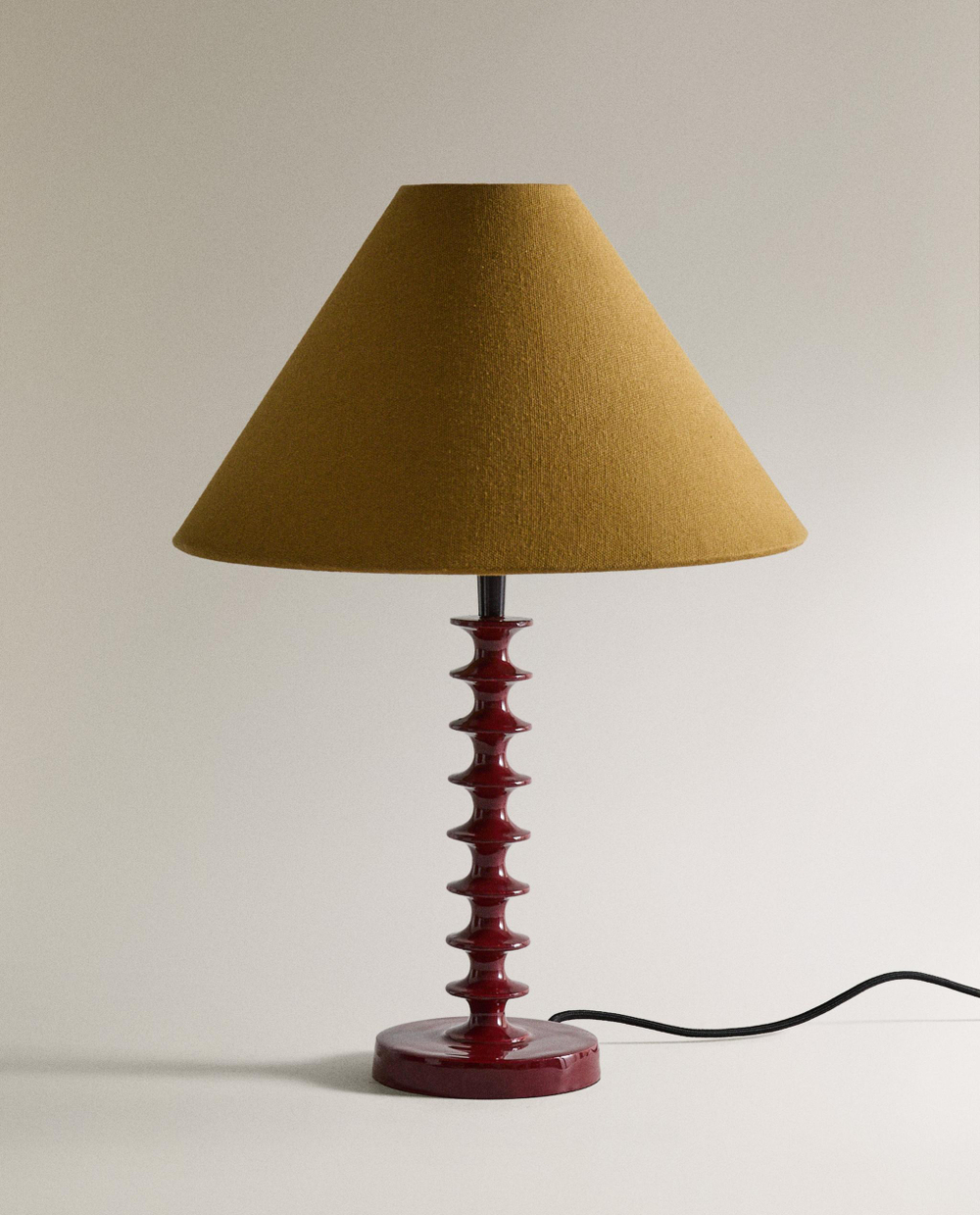 Zara Home Настольная лампа, цвет бордовый, 42.5 см
