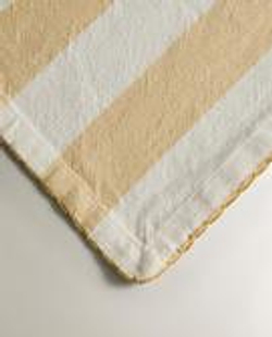 ZARA HOME НАБОР САЛФЕТОК С ТКАНЫМ УЗОРОМ В ПОЛОСКУ (2 ШТ.), ЖЕЛТЫЙ
