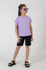 Фуфайка (футболка) для девочки Гретта-1 Виотекс ЛИЛОВЫЙ