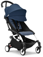 Коляска Stokke YOYO3 Newborn Pack рама белая White 2 в 1 Air France Blue