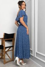 Платье Жара (синее/горох) П13968-16М LT Collection