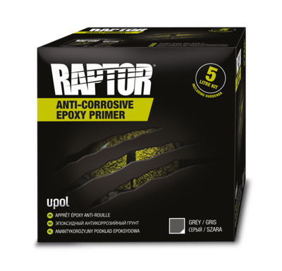 Грунт эпоксидный антикоррозийный RAPTOR с отвердителем комплект 5л.  U-POL
