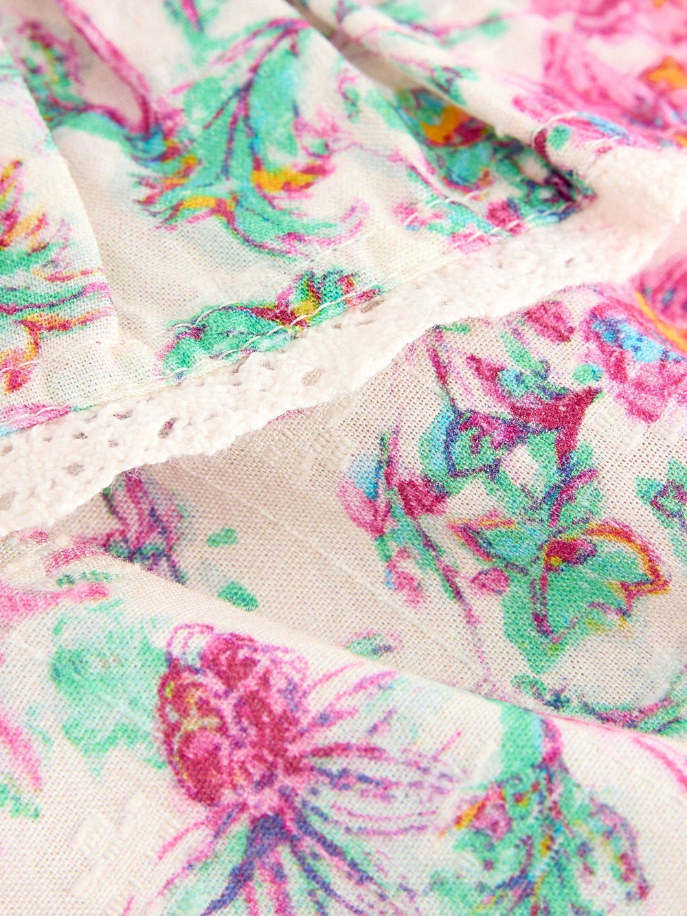 Топ для девочки Next E32-667, Молочный, Розовый