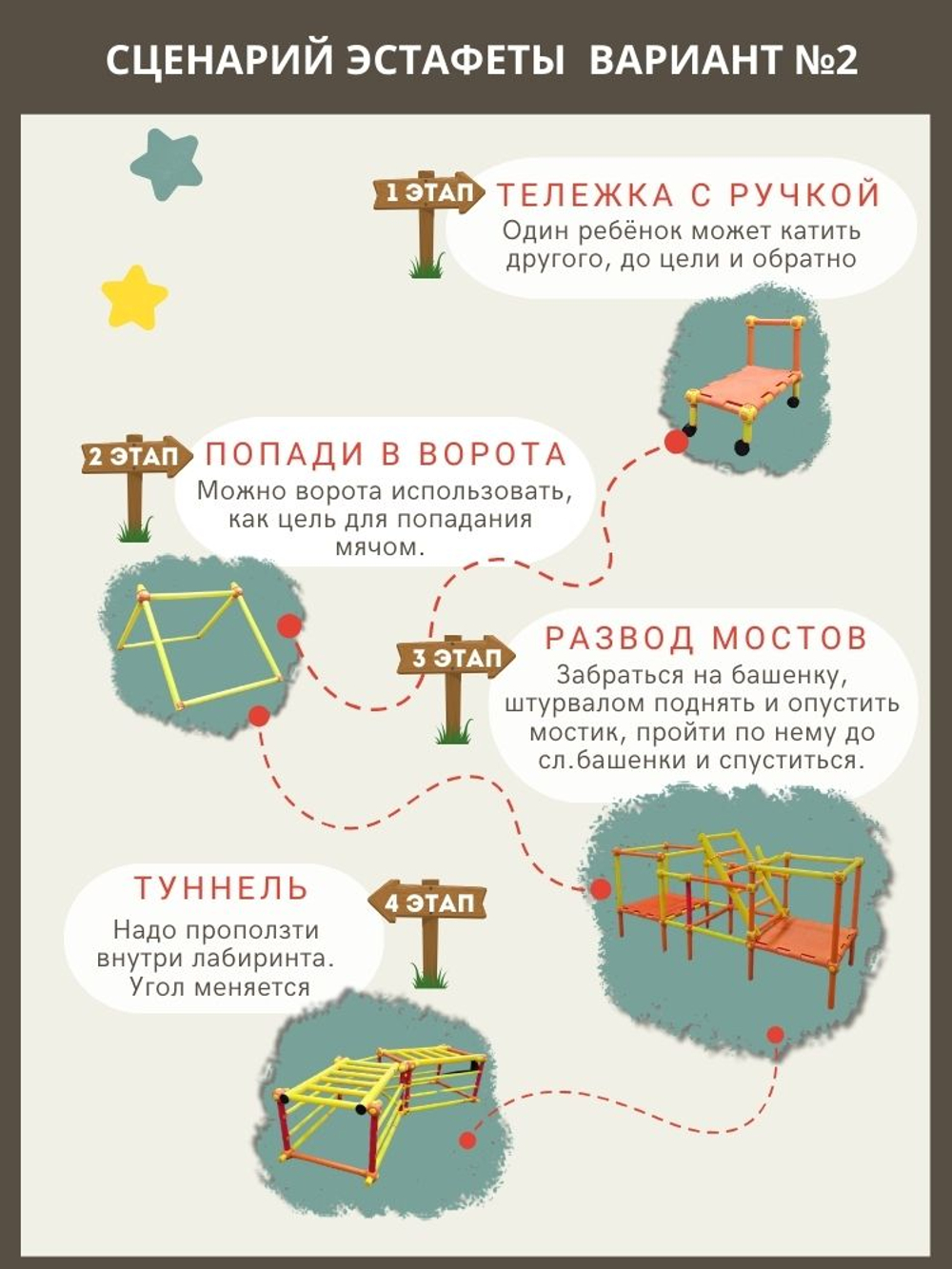 Набор Весёлые старты для дошкольных учреждений