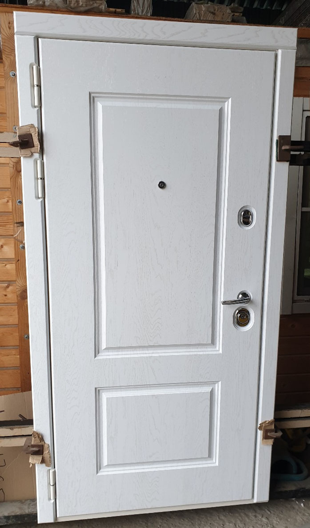 Входная металлическая дверь Дива (Diva) МД 44 Альберо браш серебро /рис.М7 Силк маус (светло-серый, без текстуры)