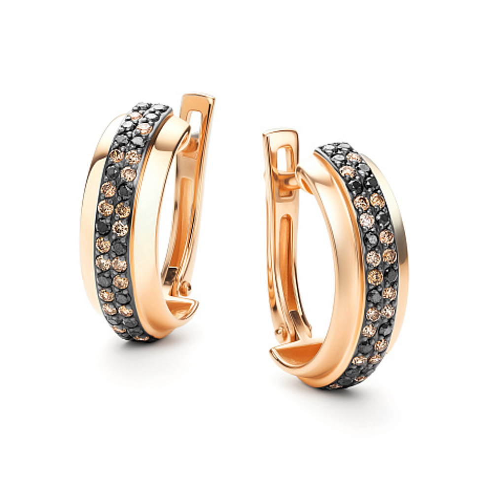 Серьги из золота с бриллиантами