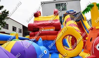 Надувной батут "Тропикана макси" 15*7*6 м