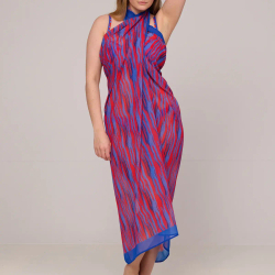 PRIMADONNA Пляжный саронг-парео, красно-синий