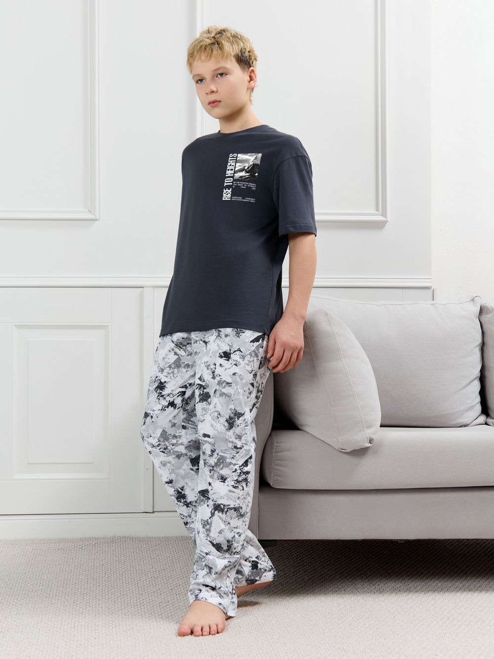 Костюм для мальчика Олимп-1 Виотекс ГРАФИТОВЫЙ