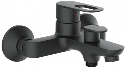 30018-C Смеситель для ванны (ЧЕРНЫЙ) HANSEN (10/1шт)