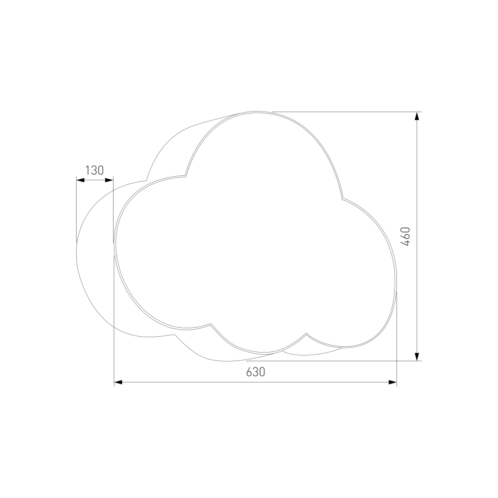 Настенный светильник с тканевым абажуром 4336 Cloud