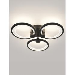 Светильник потолочный светодиодный ЭРА Модерн Odry CLL-1-46W 3K-6,5K RC BK с ДУ черный