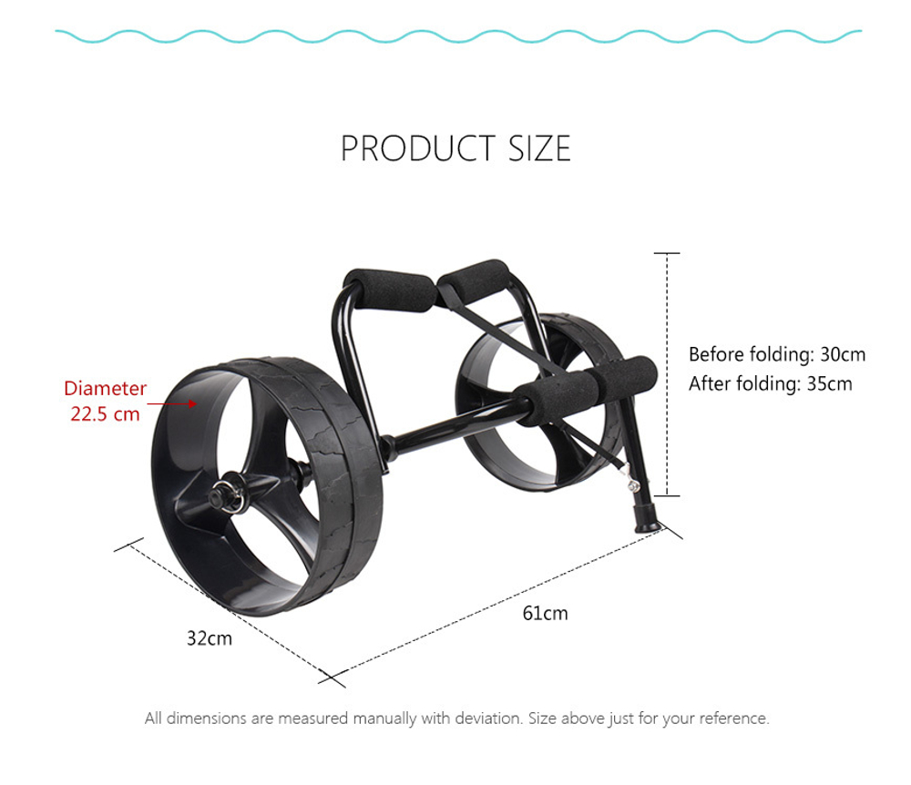 Тележка складная SeaFlo для каяка (до 68 кг)