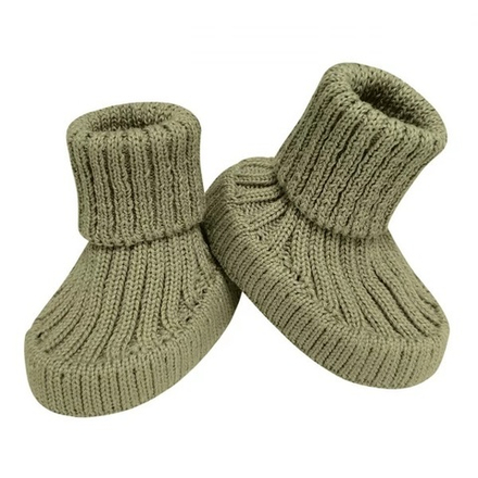 Пинетки вязаные хаки
