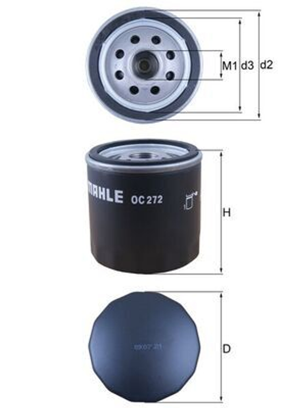 MAHLE - OC272-MAH - Oil Filter