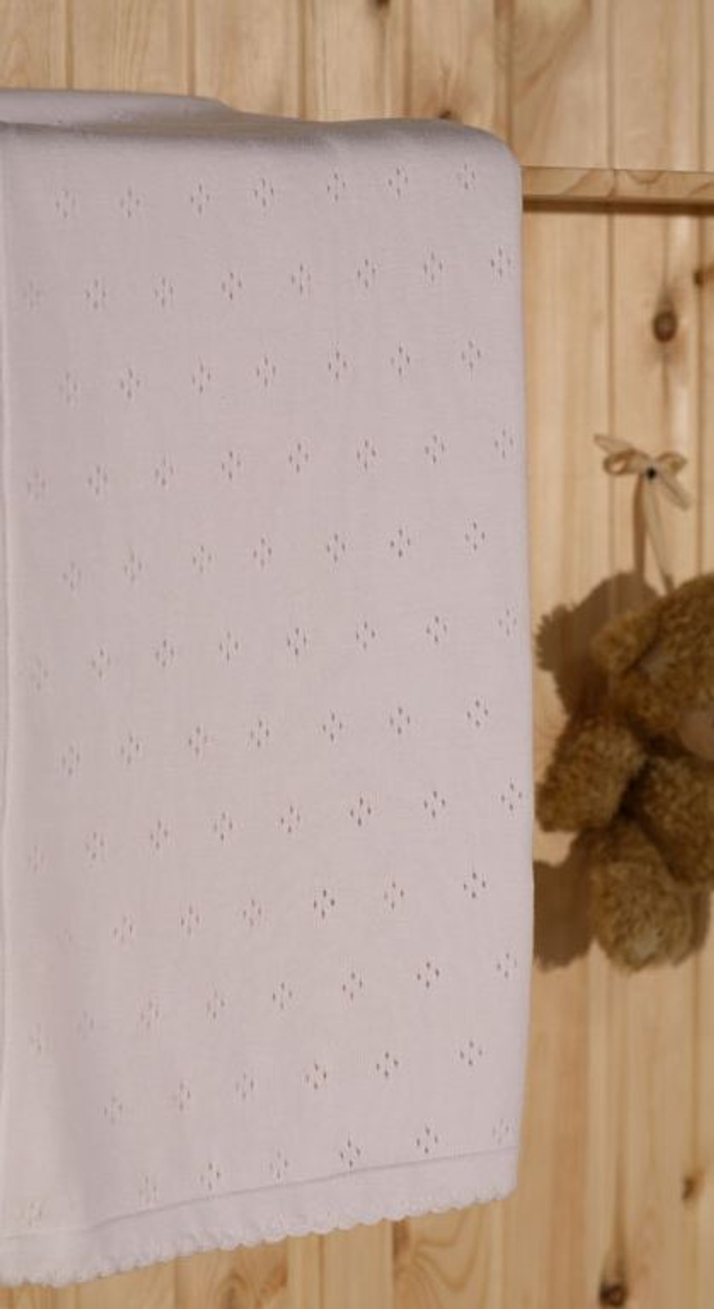 Элитный плед детский Imperio 149 белый от Luxberry