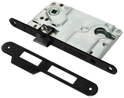 Замок RENZ IMLBB 8550-2/1 Black, черный п/цил, под стяжки