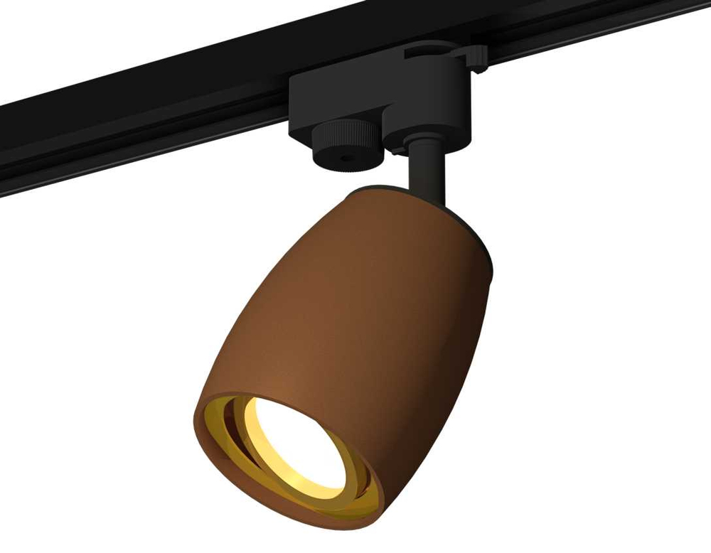 Комплект трекового светильника Ambrella light Track System XT1124004 SCF/PYG кофе песок/золото желтое полированное (A2521, C1124, N7004)