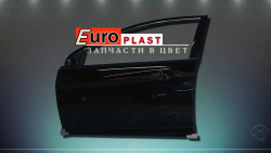 черная левая дверь Хендай Солярис