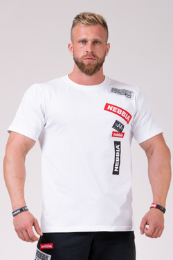 Мужская футболка Nebbia Labels T-shirt 171 white