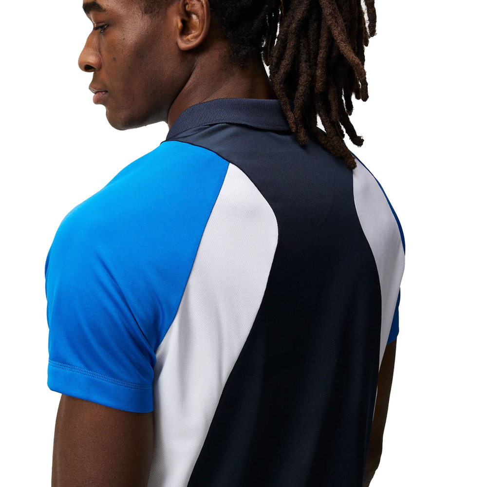 Мужское теннисное поло JLindeberg Nial Regular Fit Polo Men - Blue