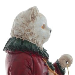 GAEM Фигурка декоративная "Кот" с часами, L14 W13 H41 см