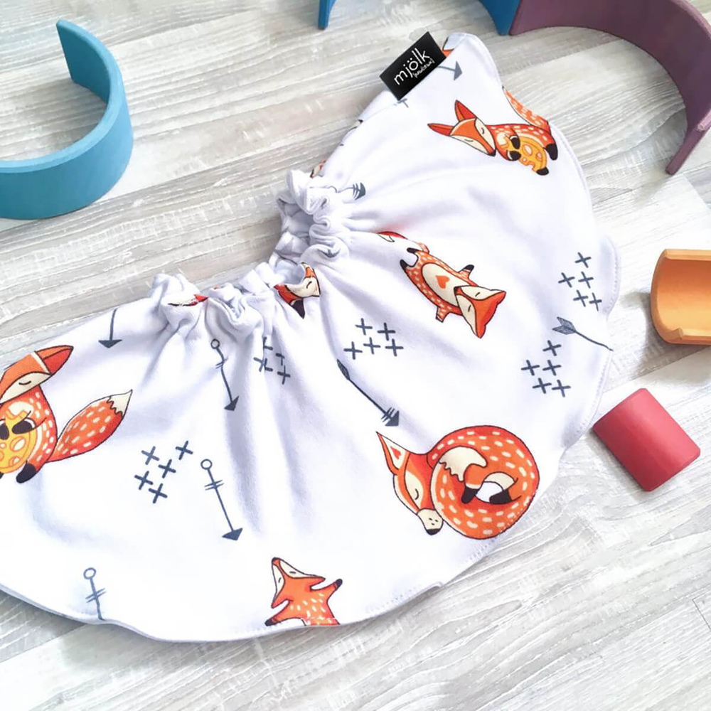 Двусторонний нагрудник Mjölk Лисички, уценка