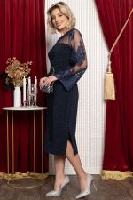 Платье вечернее Романтичный образ (темно-синее) П14970-18М LT Collection