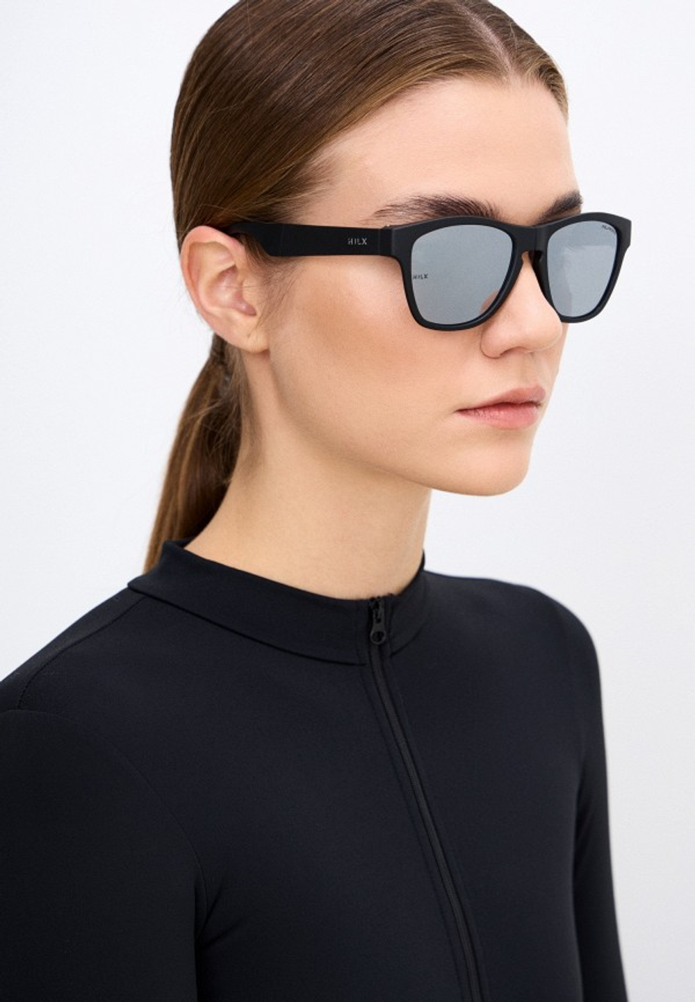 Спортивные очки HILX Unfold Matt Carbon Black / Silver Polarized Lens