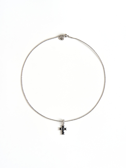 Чокер "Black Cross" Silver