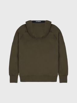 Худи на молнии C.P. Company Diagonal Raised Fleece Ivy Green