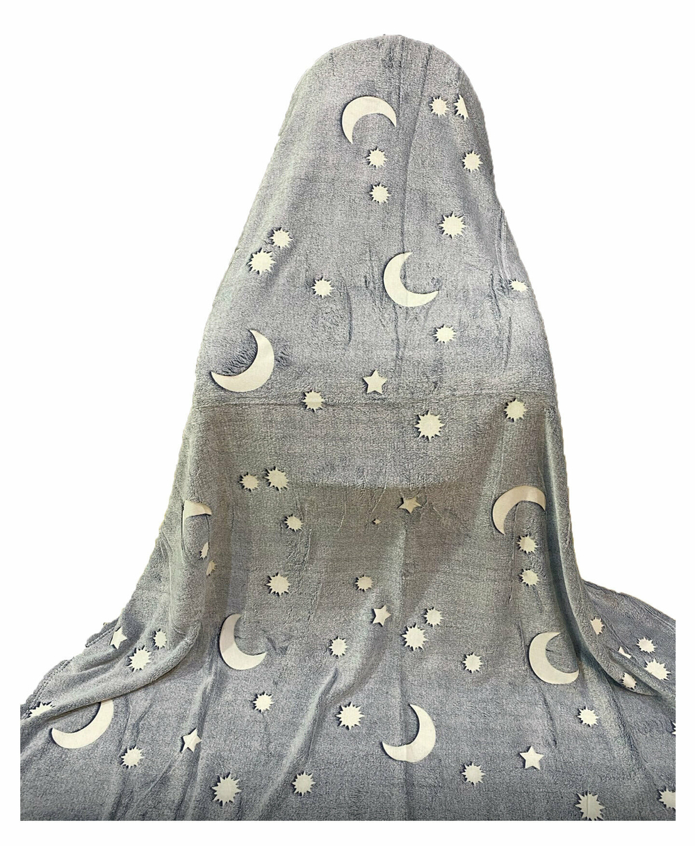 Плед Бамбук светящийся серый/черный/зеленый 200х220