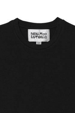 ZARA X BENITO ANTONIO ФУТБОЛКА ОБЛЕГАЮЩЕГО КРОЯ, ЧЕРНЫЙ