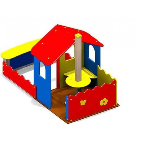 Домик с песочницей