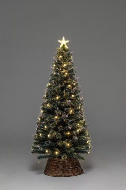 Оптоволоконная елка с LED лампочками Альпийская 120 см., леска+пвх, контроллер (Т2162-120)