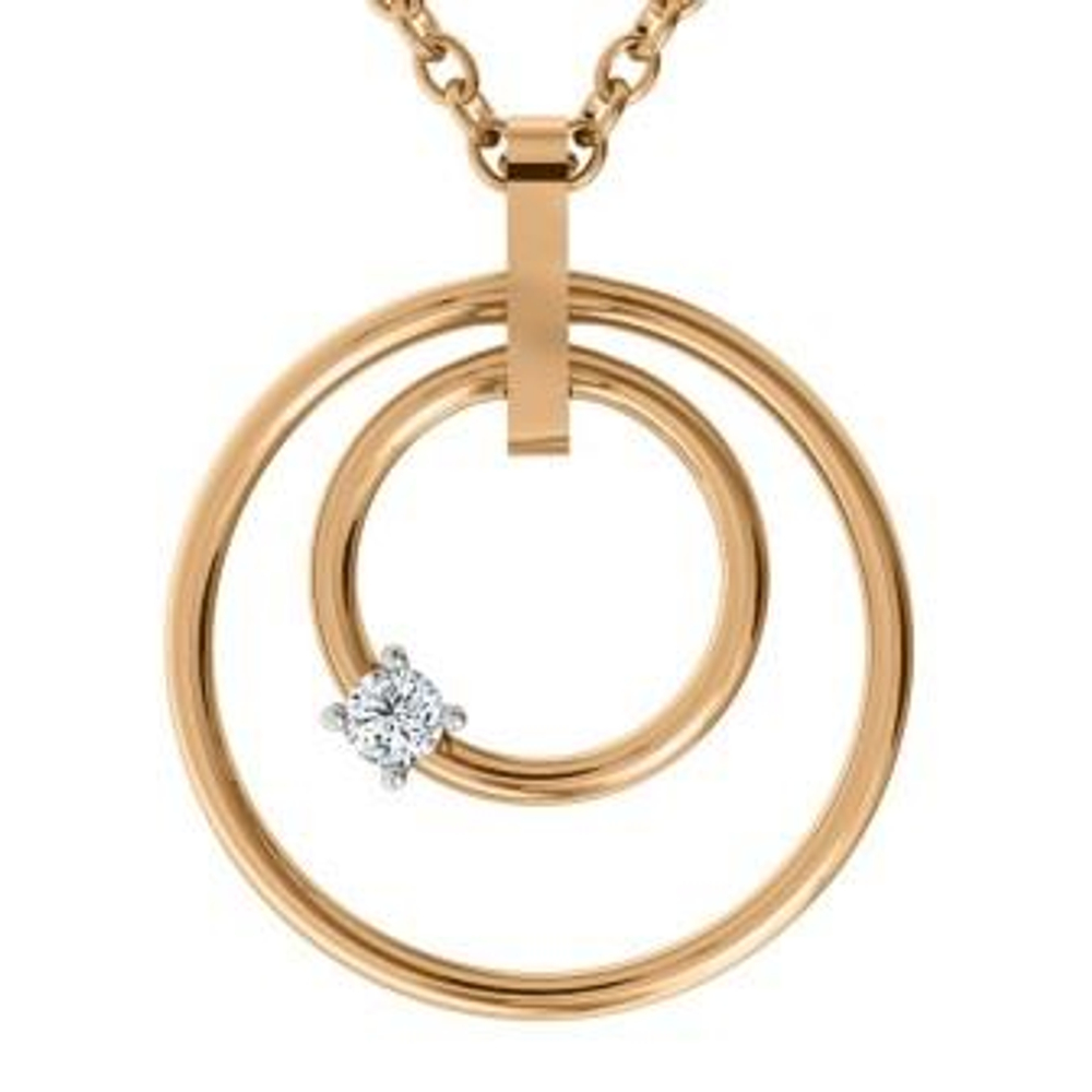 Подвеска из золота с фианитами