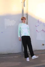 Лонгслив Салатовый Tie Dye