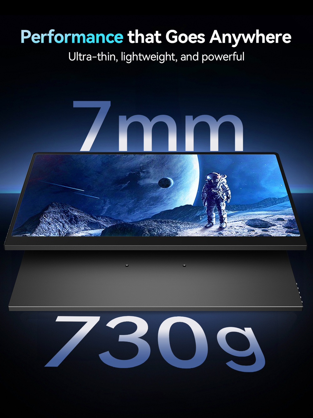 Портативный 16" монитор с защитным чехлом Ucolor O2 3K OLED 2880x1800, 120 Гц