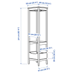 Шкаф для одежды - IDANÄS IKEA/ИДАНАС ИКЕА, 49х59х211 см, чёрный
