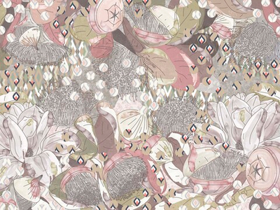 Дизайнерские обои Wall Street Pattern Flower