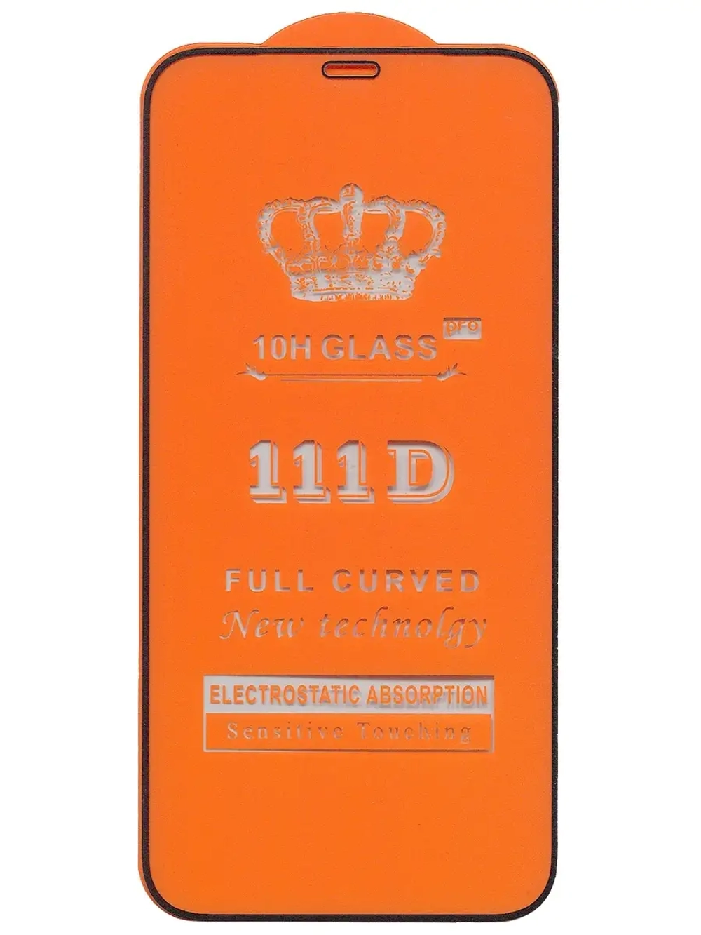 Защитное стекло Glass для Apple iPhone 12/ iPhone 12 Pro/ 111D/ полный клей, черная рамка