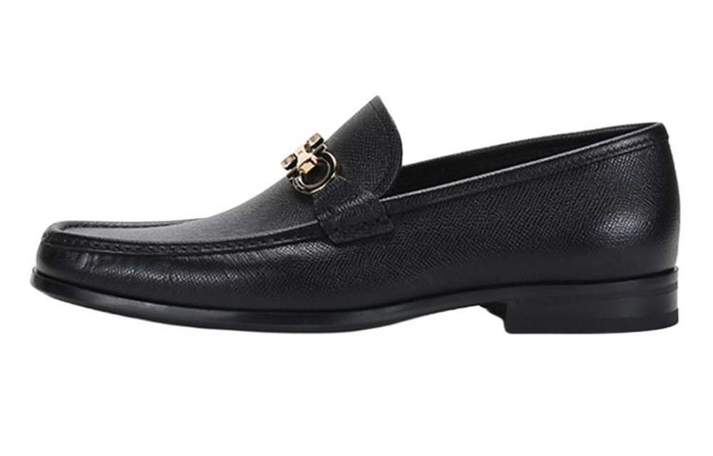 Ferragamo Moccasin With Gancini Reversible Ornament Men"s