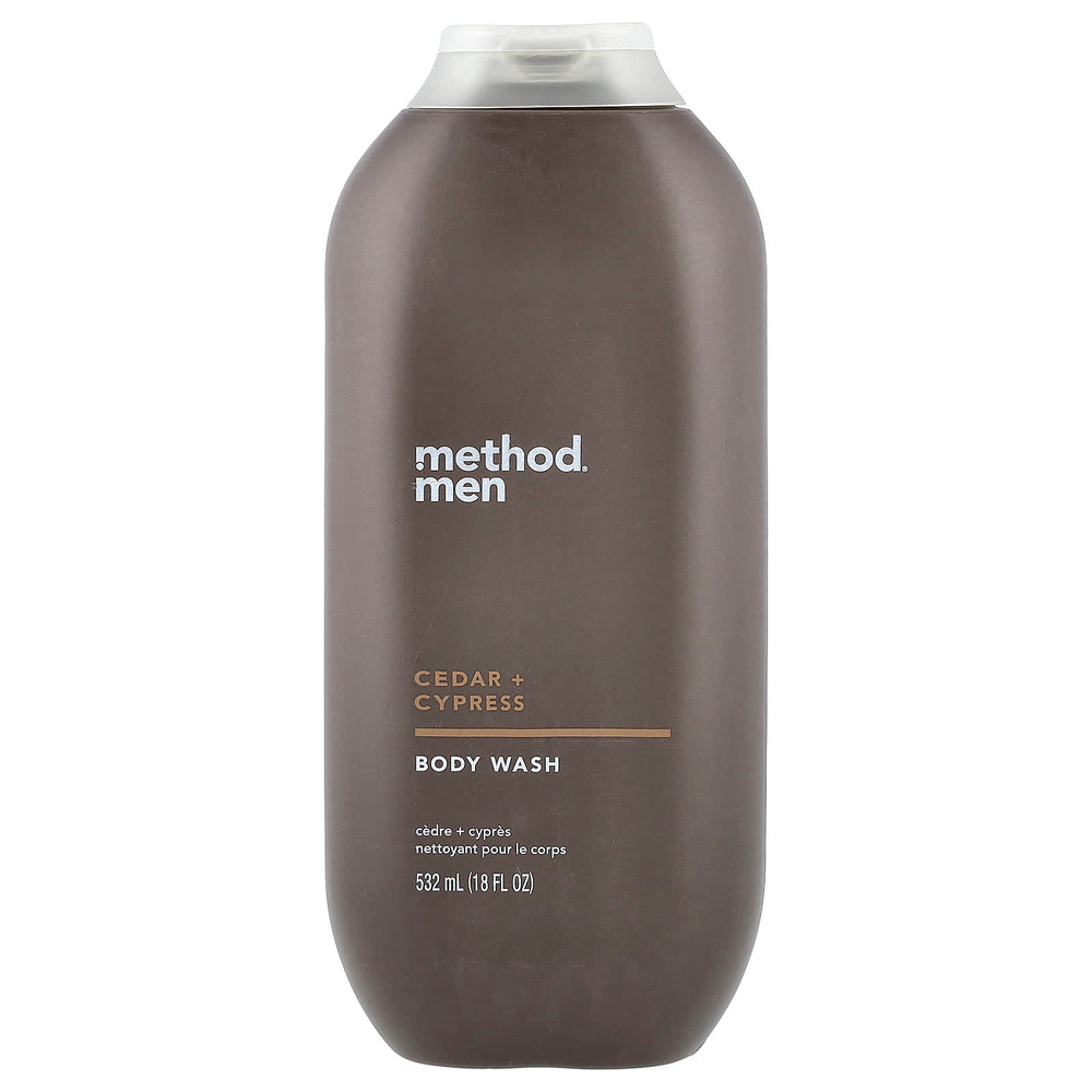 Method, Для мужчин, гель для душа, кедр и кипарис, 532 мл (18 жидк. унц.)