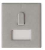 Вкладыш 03/наклонный/для кольца/язычок/окошко для бирки/прорезь для нитки