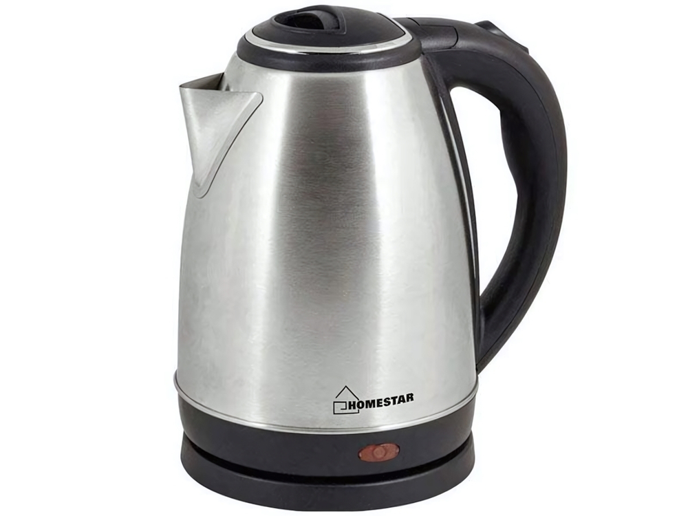 Чайник электрический 1,8л Homestar HS-1010 стальной, черный