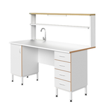 Стол пристенный химический с рабочей поверхностью из ламината